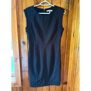 Jennifer Lopez Black Sheath‎ Dress Sleeveless Career Workwear Size 10